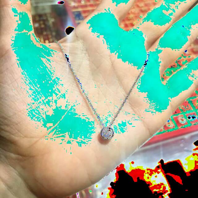 Kalung + Liontin Zirconia Silver 925