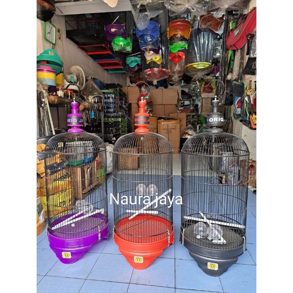 KANDANG SANGKAR LOVEBIRD PVC POLOS ORIQ JAYA