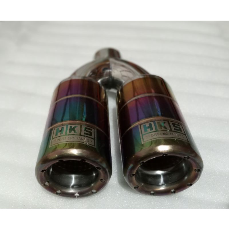 KNALPOT MOBIL RACING 2 CORONG SUARA BAS BASAH ADEM