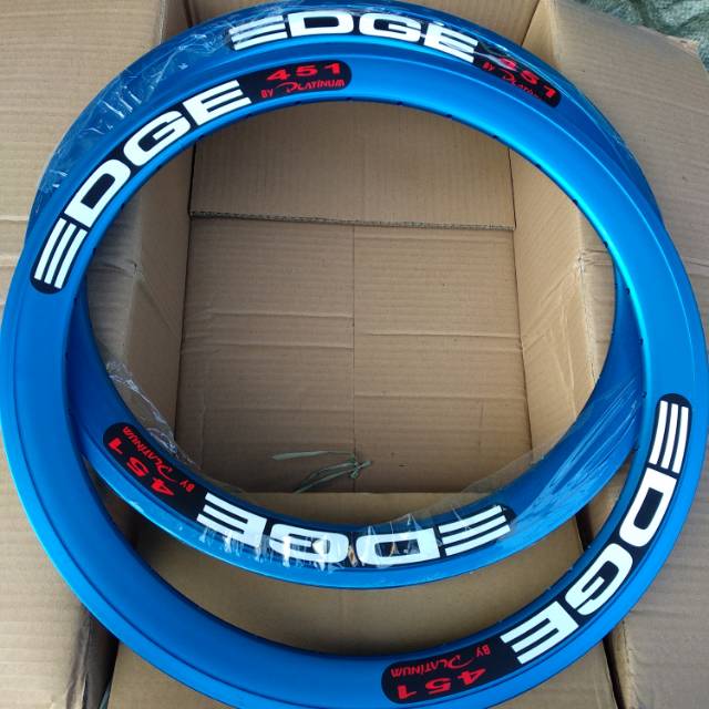 Velg rims EDGE 20 451 32 hole satu set BLUE