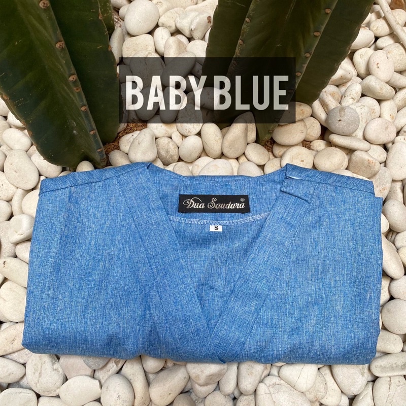 [LENGAN PANJANG] OK TWO TONE / DENIM EDITION / MEDICAL SCRUB / BAJU JAGA / BAJU OK/ BAJU PERAWAT / BAJU JAMAL DENIM / BAJU OK TWO TONE LENGAN PANJANG-BABY BLUE-LGN PANJG