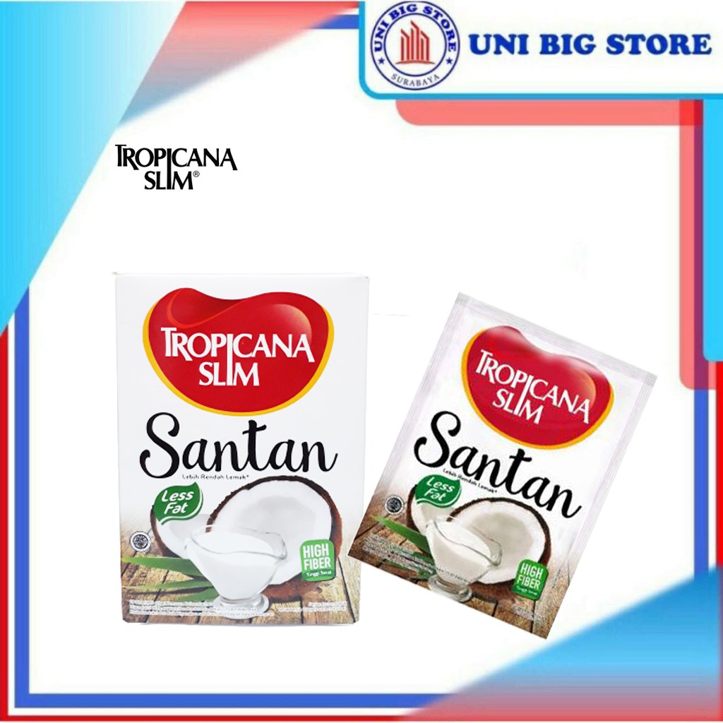 

Tropicana Slim Santan Diet 20 Gram 5 Sachets BOX 100 gr Rendah Lemak