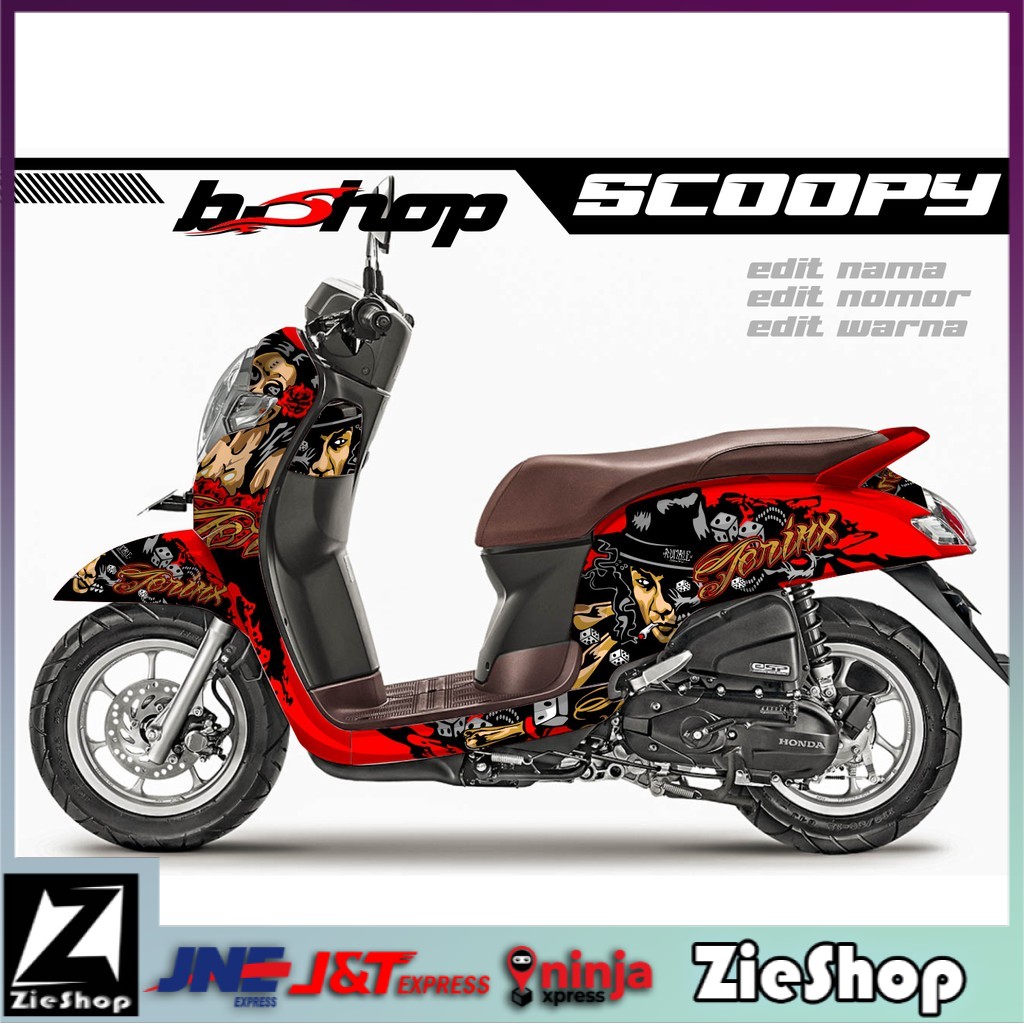 Stiker Scoopy full body Decal motor scoopy fi full body Striping motor variasi