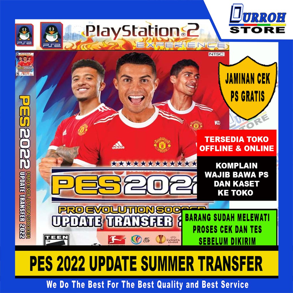 Kaset PS2 / Playstation 2 PES 2022 Update Agustus 2021 / PES 2022 TERBARU