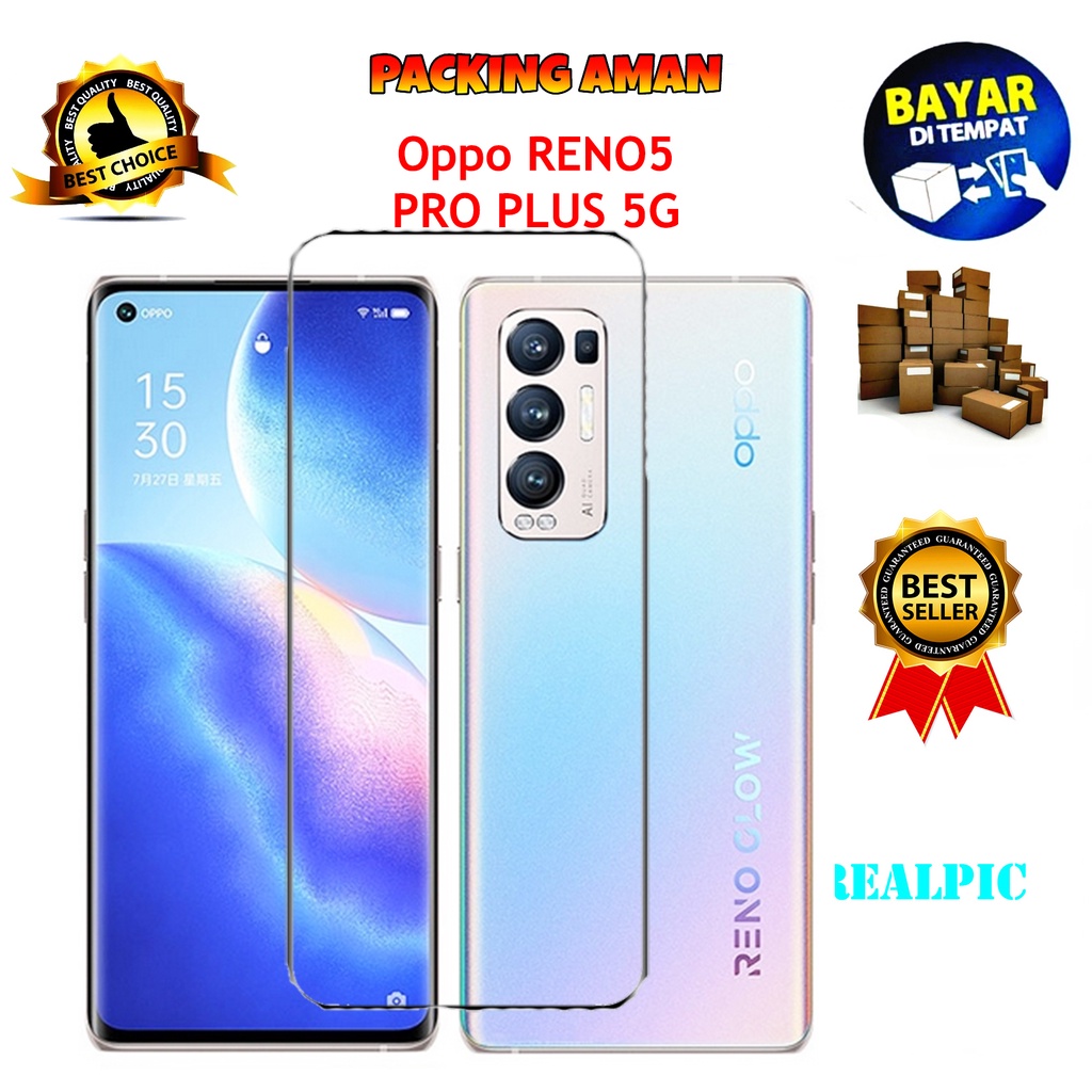 Tempered Glass Oppo Reno5 Pro Plus 5G 2021 Screen Protector Anti Gores