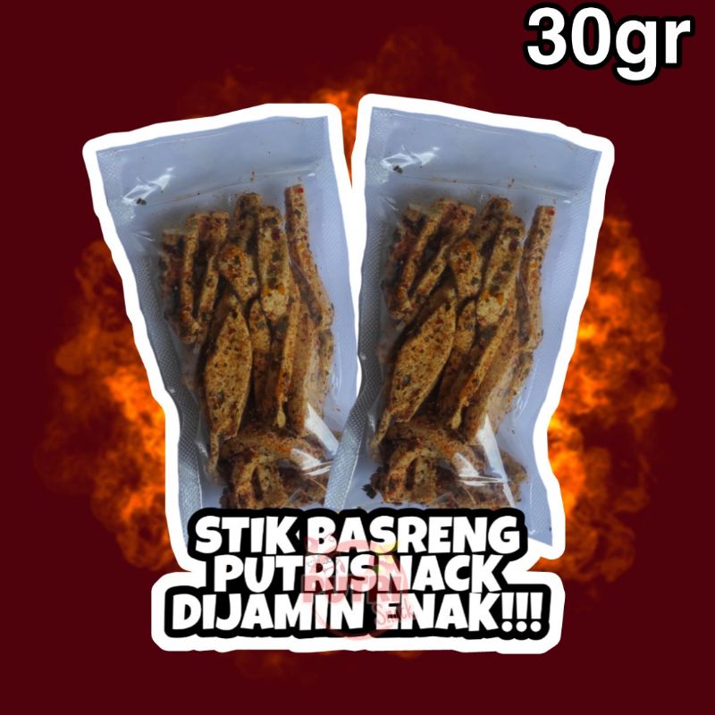 Stik Basreng Seblak Kering 30gr Daun Jeruk Banyak Rasa