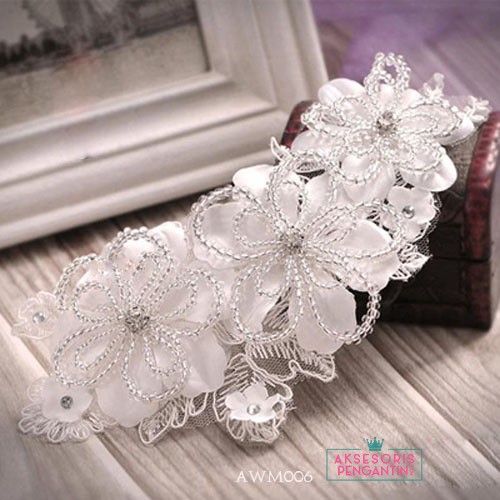 [SIAP KIRIM] TIARA PENGANTIN AKSESORIS WEDDING HEADPIECE HAIRBAND AWM006