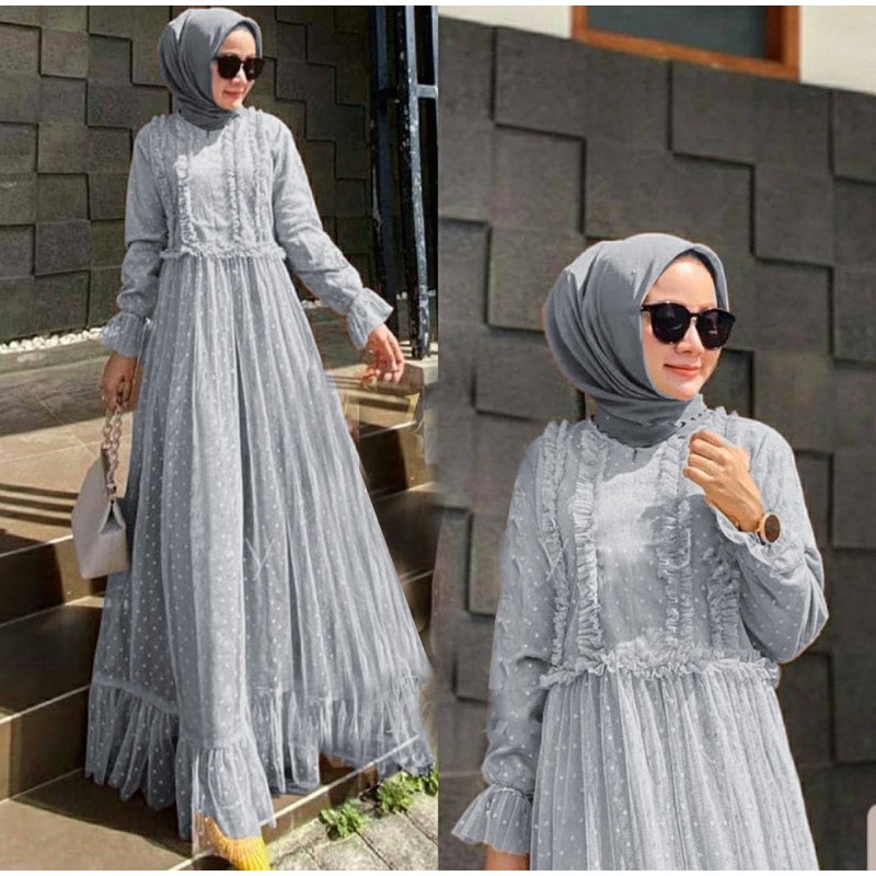 JC/ZR- Maxi dotty hainun / Maxi Premium / Gamis Kondangan