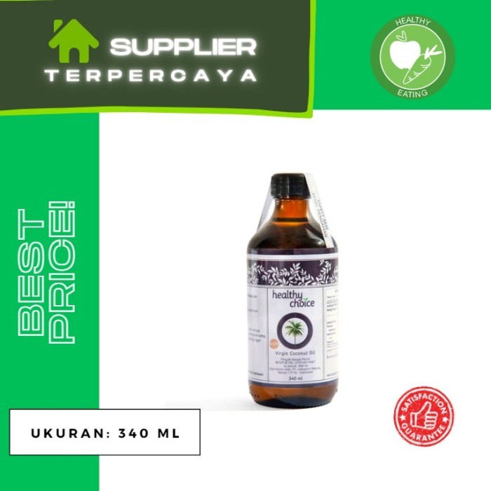 

Healthy Choice Virgin Coconut Oil 340ML VCO - Minyak Kelapa Murni Organik