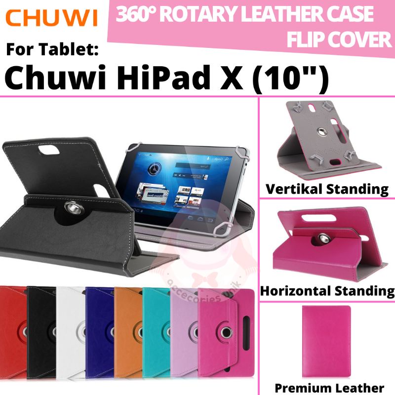 Chuwi HiPad X Android 10.1" Tablet Rotary Case Leather Flip Casing Book Cover Kesing