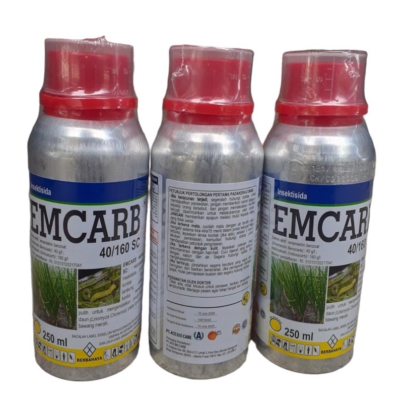 Emcarb 250ml 40/160 SC Insektisida Pengendali Hama Ulat Dosis Tinggi Emcarb 40/160 SC