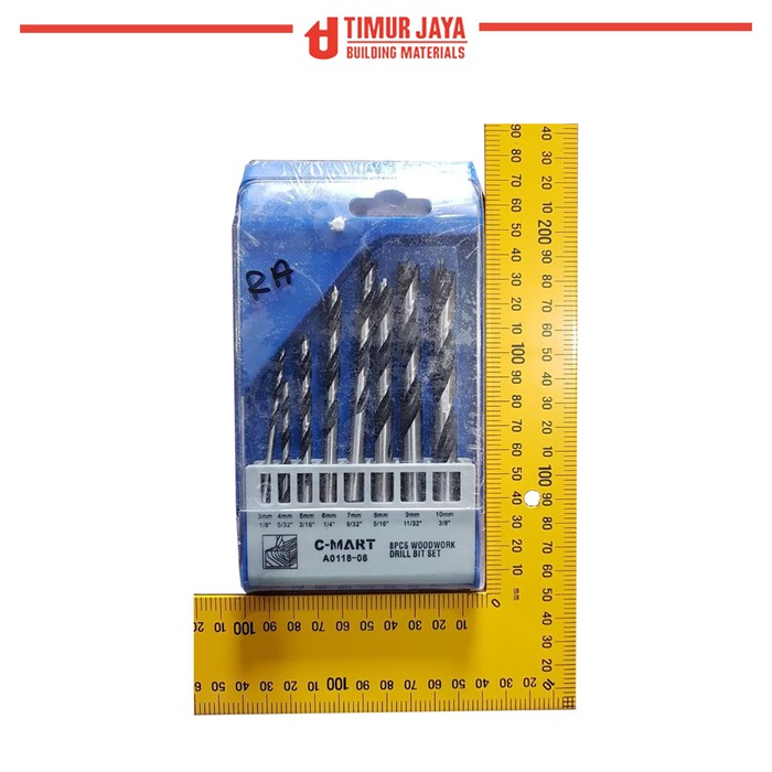 Wood Drill Bit Mata Bor Kayu set 8 pcs CMART