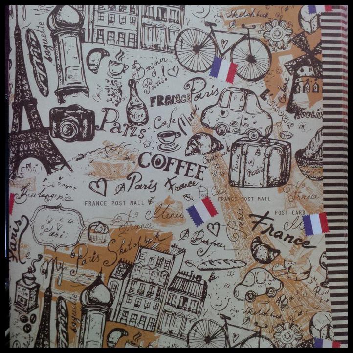 

KERTAS KADO SANWA MOTIF PARIS, LONDON VINTAGE