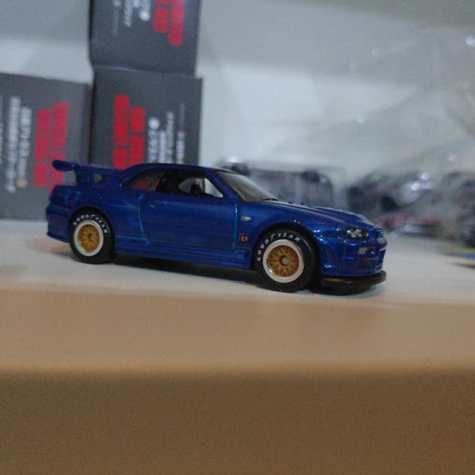 Buruan Serbu] Hot Wheels Nissan Skyline Gtr R34 Retro Entertainment Factory Custom