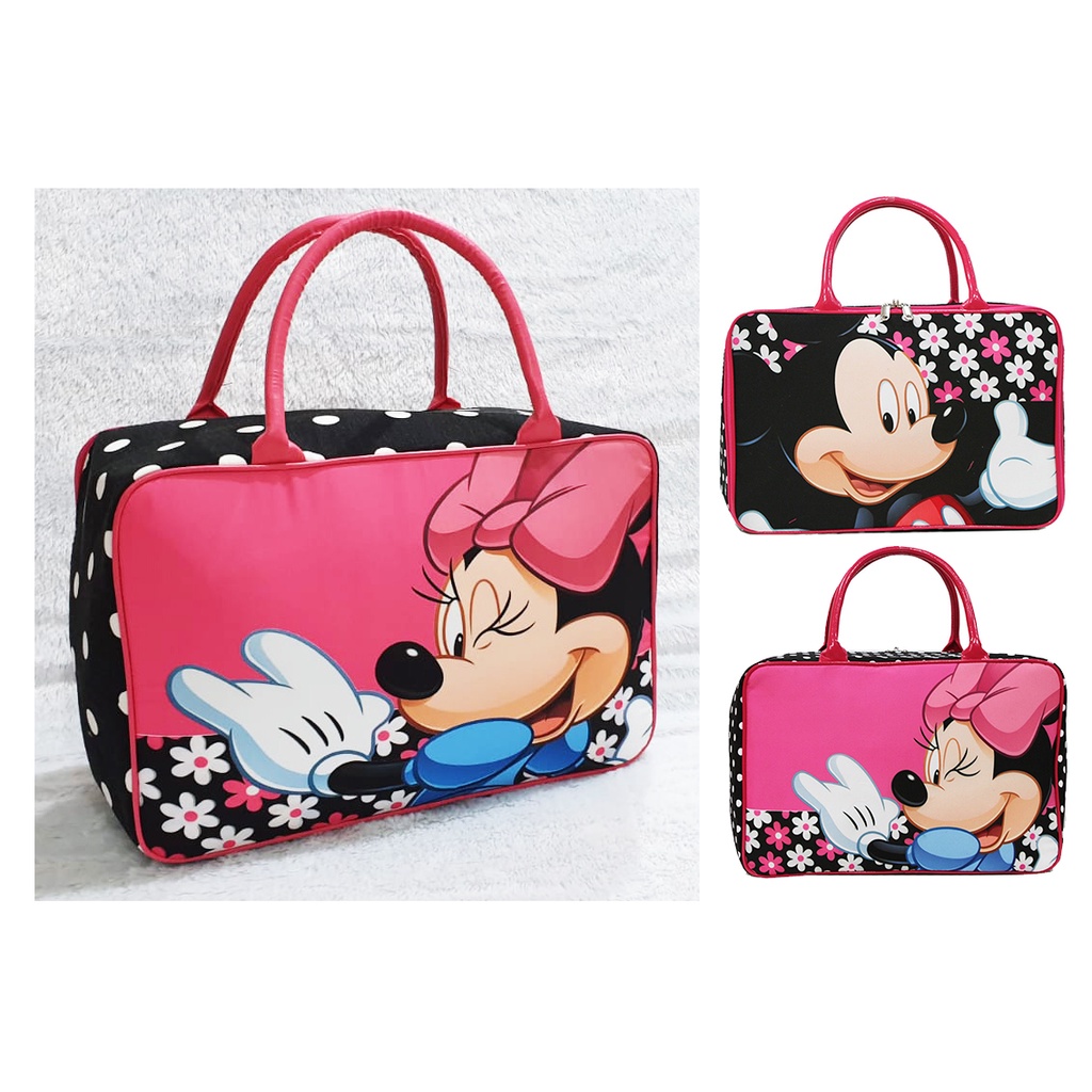 PREMIUM SALE * Tas Travel Kanvas Koper Anak Tas Jinjing Tempat Baju Anak Gambar LUCU - TRAVEL BAG PILIHAN LENGKAP