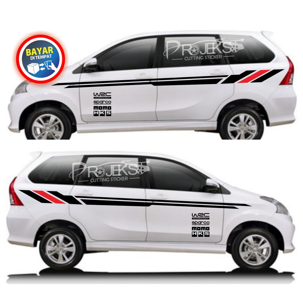 TERMURAH Cutting Sticker Mobil Stiker List Model Simpel Stiker Universal Shopee Indonesia
