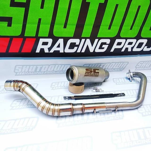 KNALPOT SC PROJECT SATRIA FU-FU INJEKSI-MX-NEW MX-MX KING-GSX150-SONIC