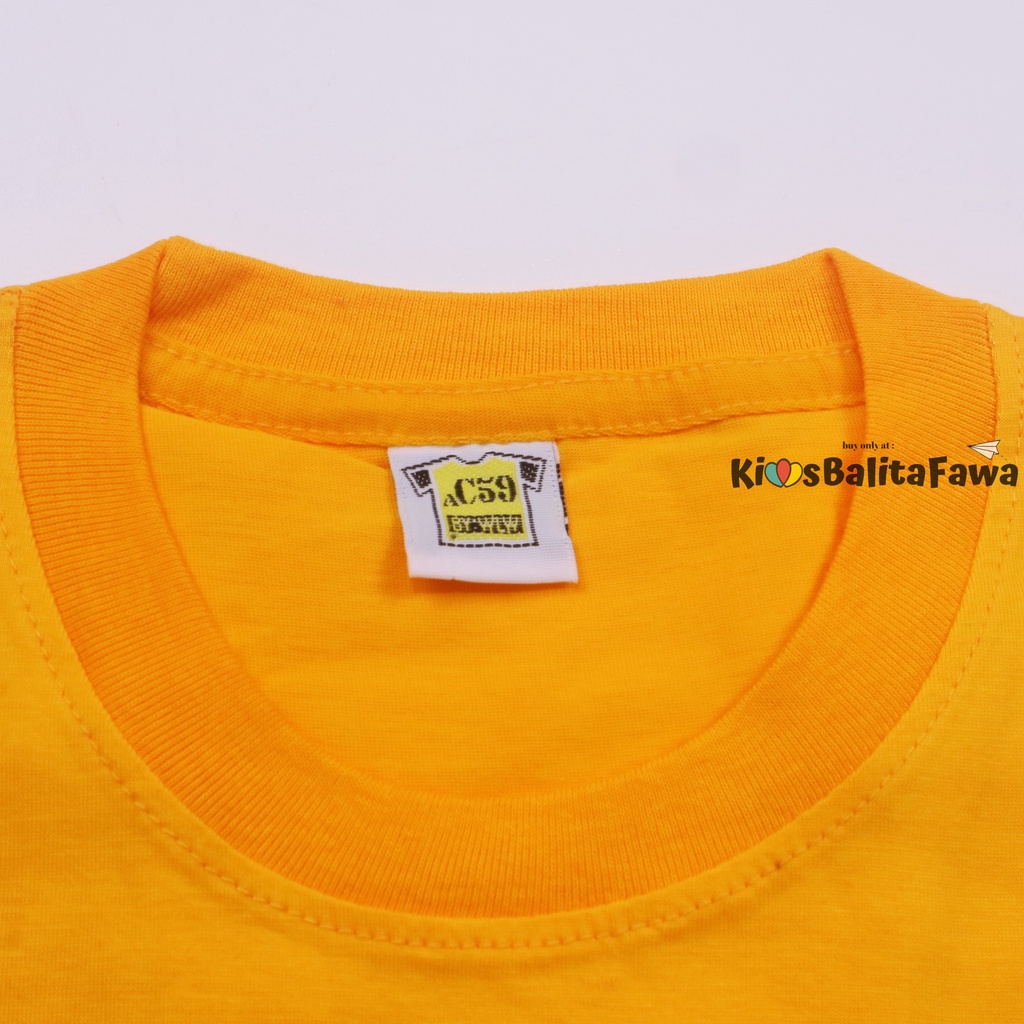 Kaos Oblong uk. 7-8 Tahun (all size) / Polos Anak Baju Laki Perempuan Atasan Lengan Pendek Murah