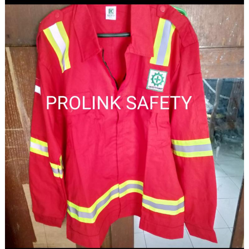 SERAGAM SAFETY MERAH HSE RESLETING