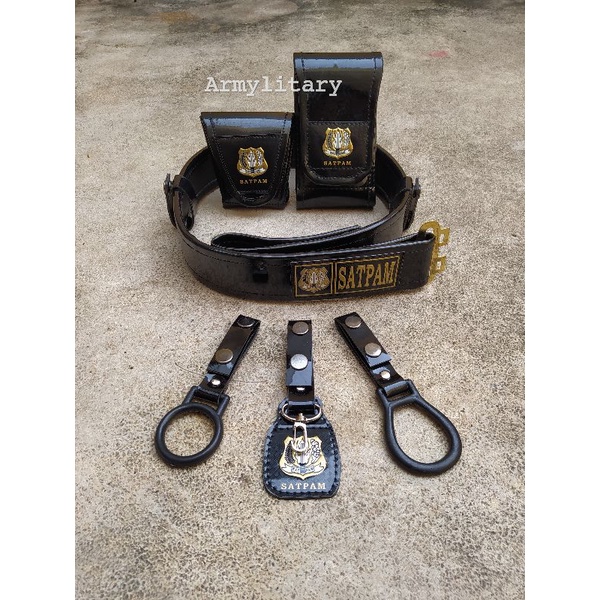 kopel set satpam security lux hitam