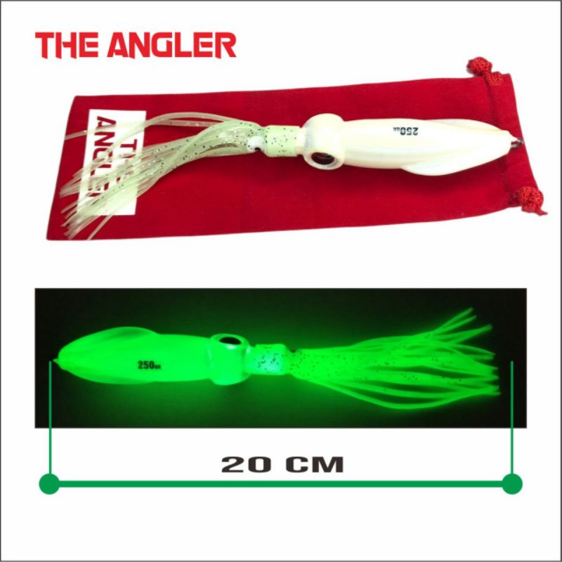 Metal Jig Cumi Umpan Jigging 250g Menyala Dalam Gelap