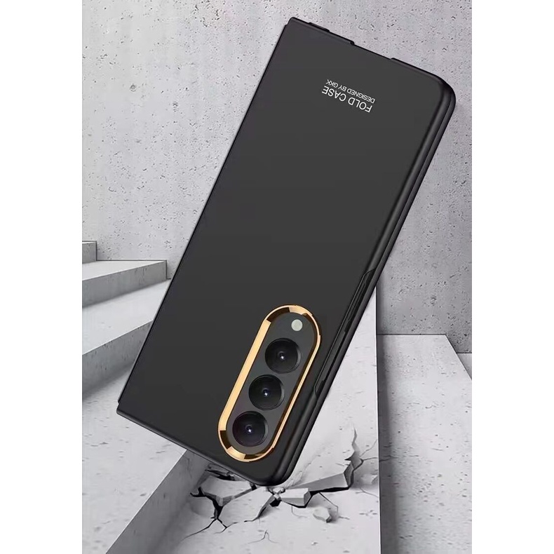 FA Case Samsung Galaxy Z Fold 4 Fold4 5G 2022 Matte Touch List Gold Aelection Color Hardcase