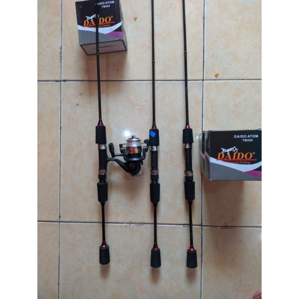 sepaket joran sakura 180+ reel atom