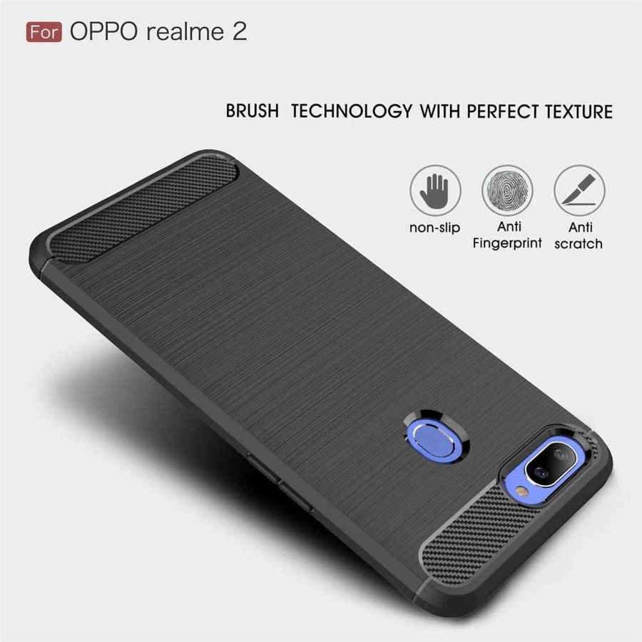 REALME C2 A1K 2 3 3 PRO Silicon Carbon Slim Fit Soft Case Premium