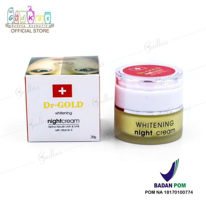 Ns FC Dr-Gold/Dr Gold Whitening Night Cream 20Gr BPOM