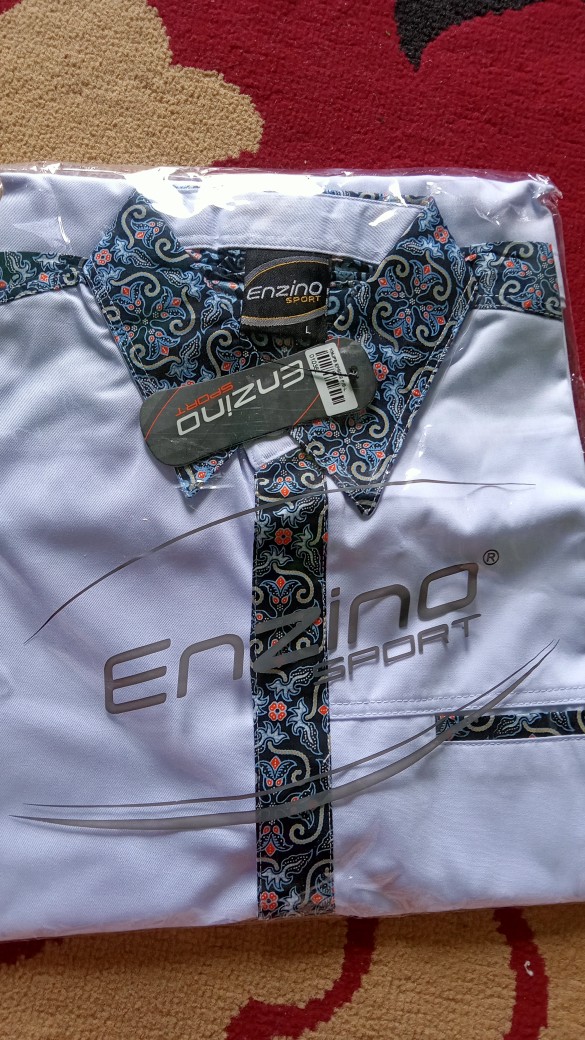 Kemeja Seragam Promosi Polos Kode : Kemeja Batik Polos Putih List Biru