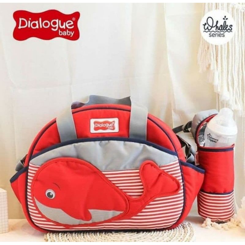 Tas Bayi Medium Dialogue Baby Whales Series DGT 7133