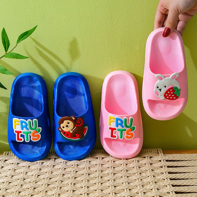 Sandal Slop Anak Karakter Kartun Fruit Animal Import S2