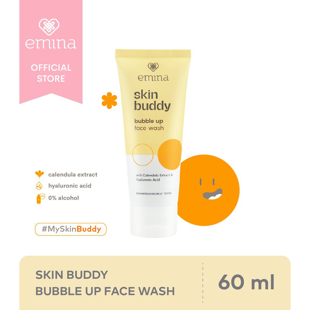 Emina Skin Buddy Dot Burst &amp; Bubble Up Face wash / sabun cuci muka emina skin buddy