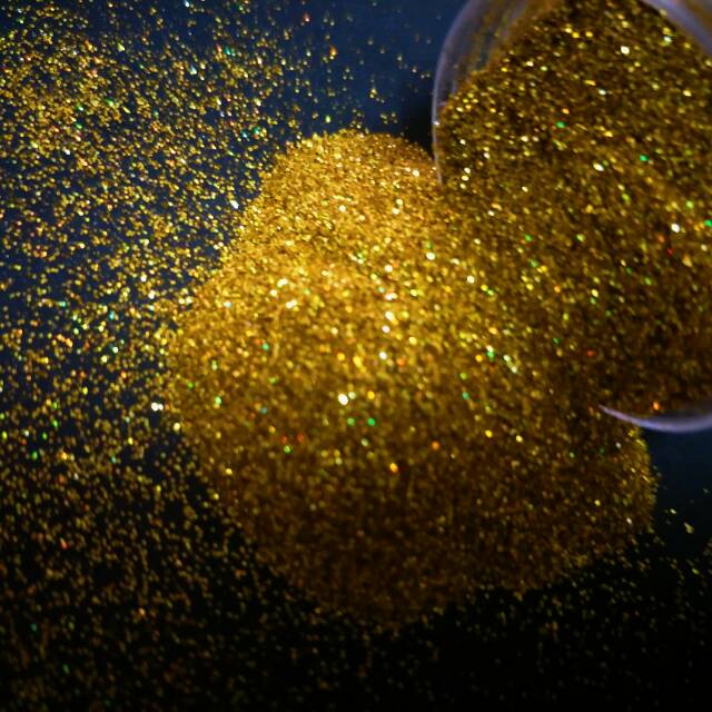 

Gliter gold hologram