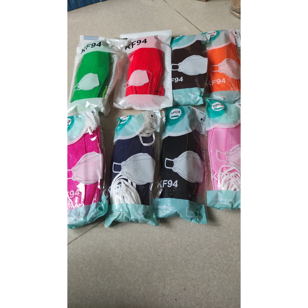 Masker KF94 4ply Korea WARNA WARNI - Masker Korea KF94 Model EVO