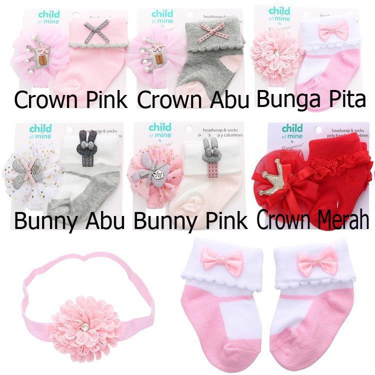 Kaos Kaki & Headband Set / Kaos Kaki Bandana IMPORT