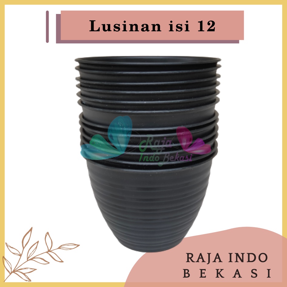 Lusinan Pot Tawon 15 Cm Hitam - Pot Tawon Putih Tirus 15 18 20 21 25 30 Cm Lusinan Grosir