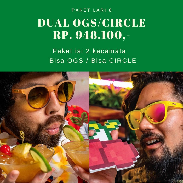 Paket Lari 8 - 2 Kacamata Goodr Seri OGS atau Circle