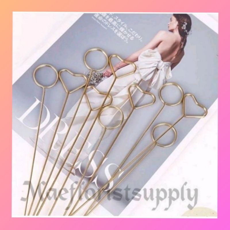 

gold stick card isi 10 , stick bunga stick greeting card