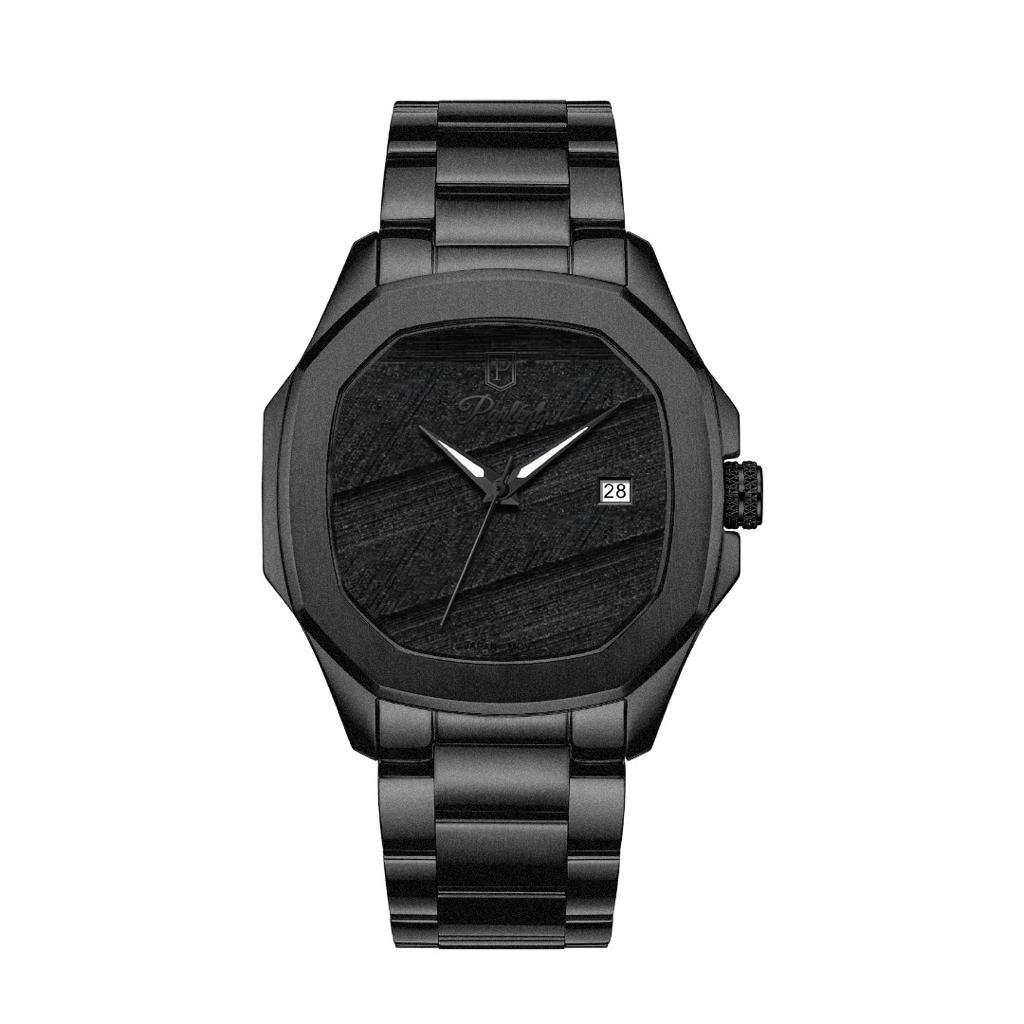 Jam Tangan Pria Parlent Gallant Graphite Steel Black