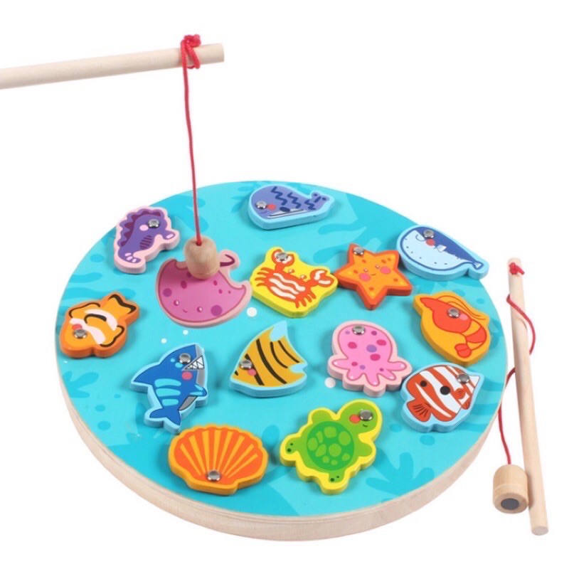 multi function fishing toys - learning about fish and numbers - mainan edukasi anak