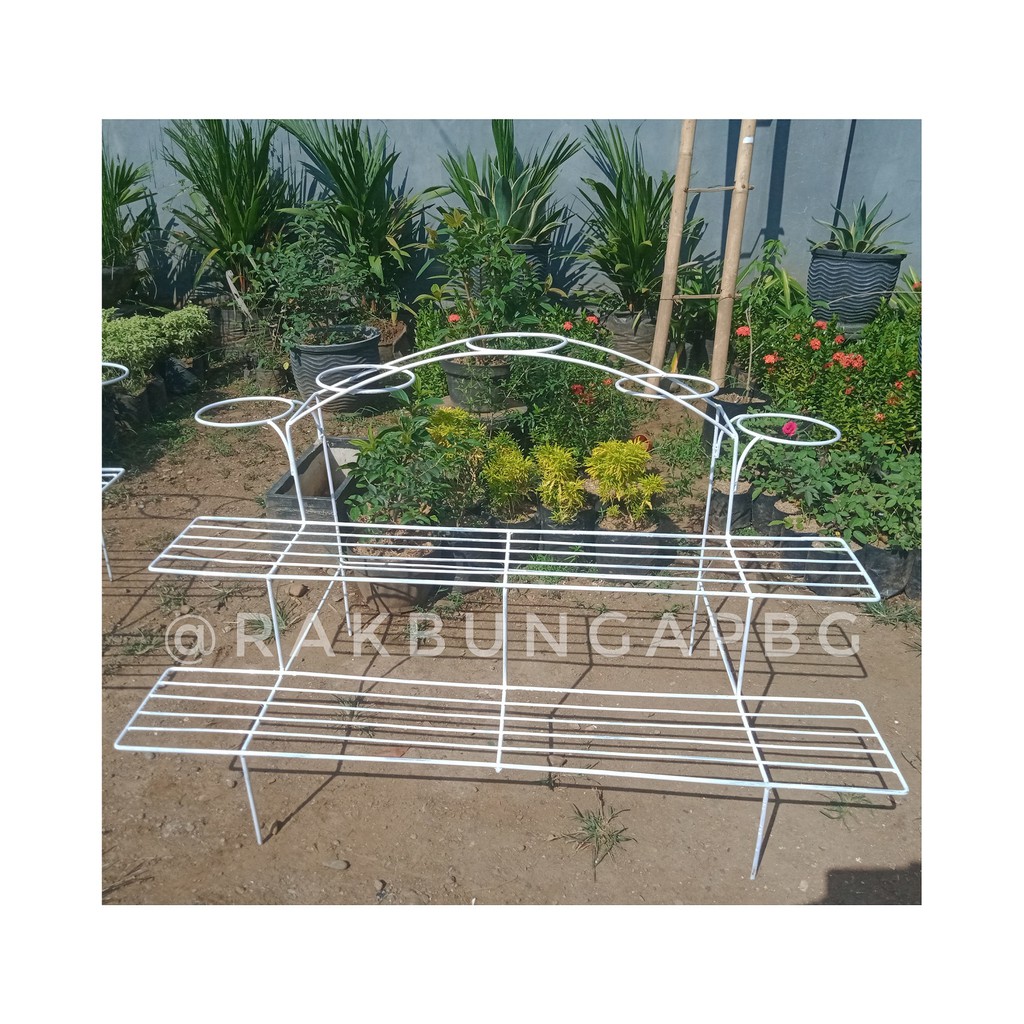 Rak Bunga Besi / Rak Bunga Minimalis / Rak Bunga Susun 3