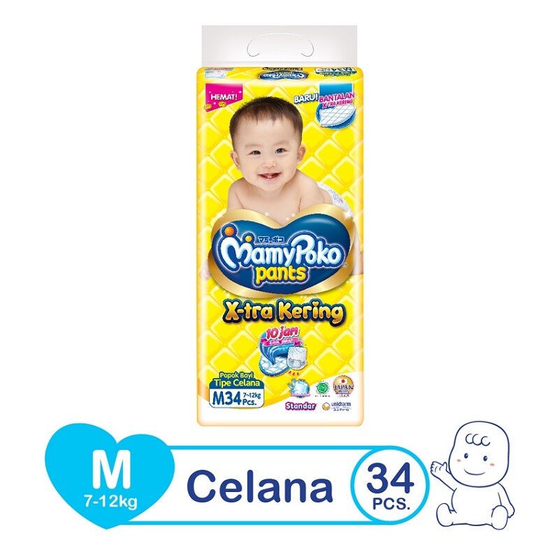 MAMYPOKO STANDAR XTRA KERING DIAPERS PANTS M34