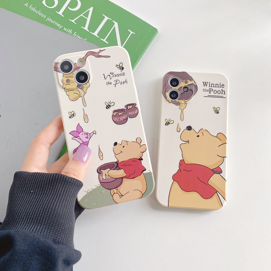 Soft Case Motif Beruang Pooh Untuk Iphone 13 12 11 Pro Max X Xs Max Xr 7 8 Plus Se2020