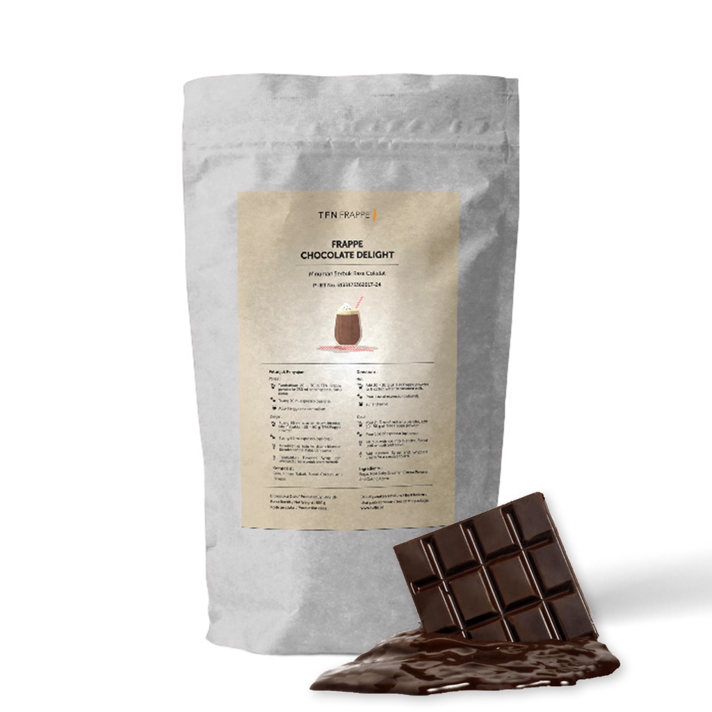 

Toffin Frappe Chocolate Delight Powder 800gram/Bubuk Minuman Rasa Chocolate Delight 800gram