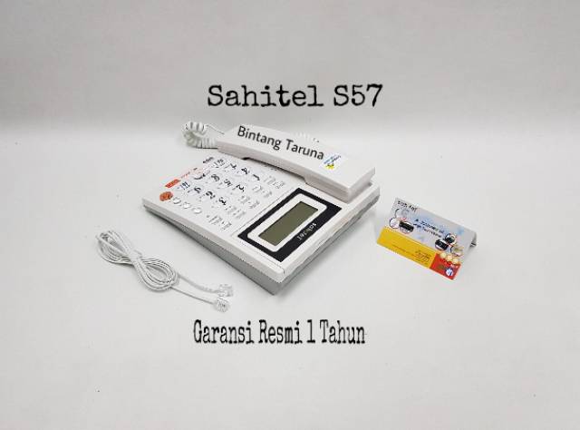 Telepon Kabel Sahitel S57 Cable Phone Sahitel S-57 Telepon Sahitel (Putih)