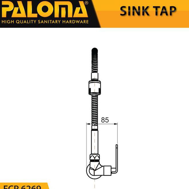 Paloma Fcp 6269 Keran Sink Fleksibel Angsa Cuci Piring Dapur Kran Air