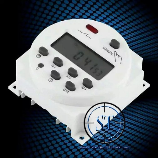 Digital Relay Switch Timer Programmable Saklar ON OFF Otomatis 16A LCD Time Adjustable Dc 12V