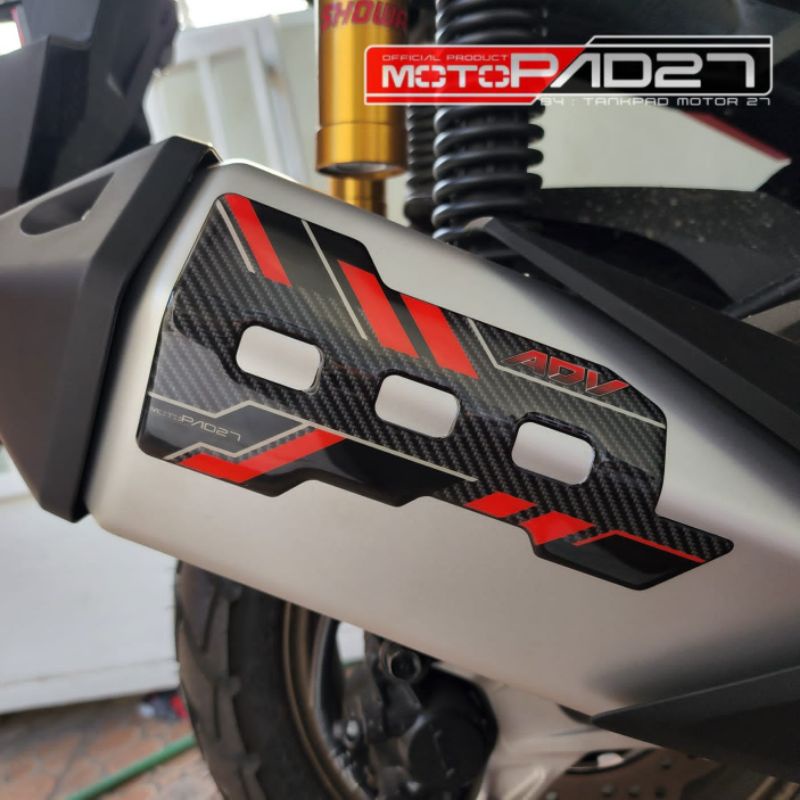 Motopad27 Stiker Resin timbul Cover Footstep Pijakan kaki Honda ADV 160 2022