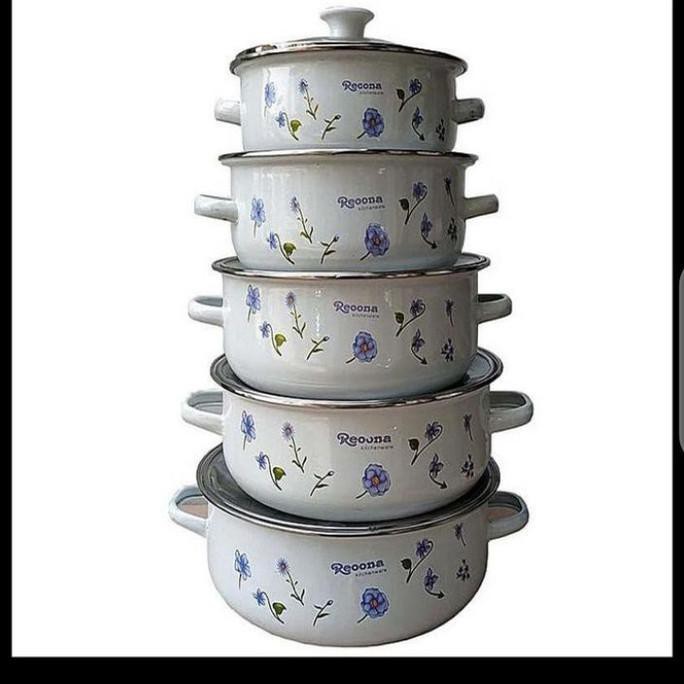 Panci Set Enamel Reoona 5 Susun Sarah78801
